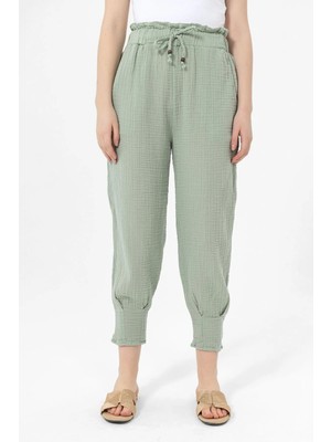 Kurular Tekstil Müslin Özel Paça Pantolon