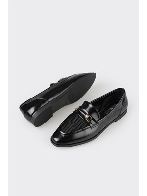 Elle Shoes Siyah Kadın Loafer