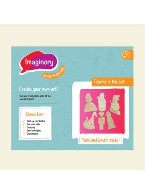 Alice & Grace Imaginory Ahşap Boyama Seti - Masal