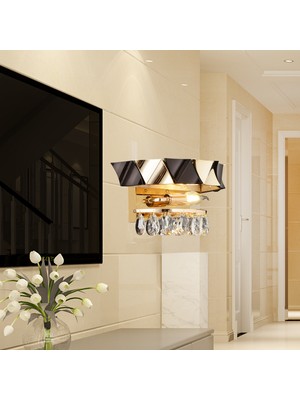 Apliqa Betty Gold Kaplamalı 8 Watt Ledli Yatak Başı , Salon LED Aplik