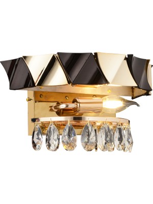 Apliqa Betty Gold Kaplamalı 8 Watt Ledli Yatak Başı , Salon LED Aplik