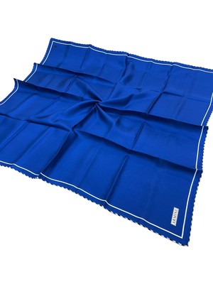 Armine İpek Eşarp 2023 Yaz 8966-76 Saks Mavi Twill