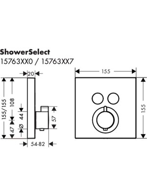 Hansgrohe Hg Showerselect Miksbat. Ank. 2 Çıkış