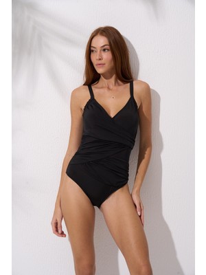 Pierre Cardin Ince Askılı Kruvaze Tül Detaylı Mayo 241140-YS