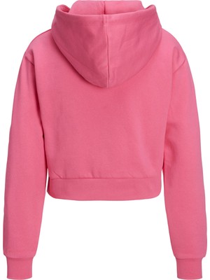 Jack & Jones Kadin Logolu Kapüsonlu Sweatshirt - Abbie