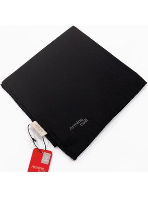 Armine Düz Twill Eşarp - Siyah