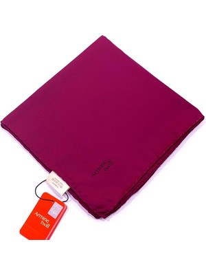Armine Düz Twill Eşarp - Şarabi