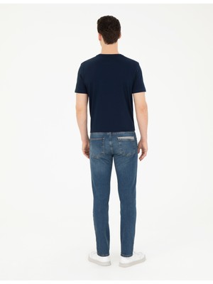 Pierre Cardin Erkek Mavi Slim Fit Jean Pantolon 50285133-VR036