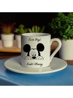 Hediye Vakti Kişiye Özel Evin Hanımı Evin Beyi Kahve Fincan Seti