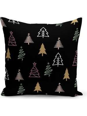 Bertille Home Yılbaşı Serisi Çift Tarafı Dijital Baskılı Kırlent Kılıfı (Christmas Noel Cushion Cover)