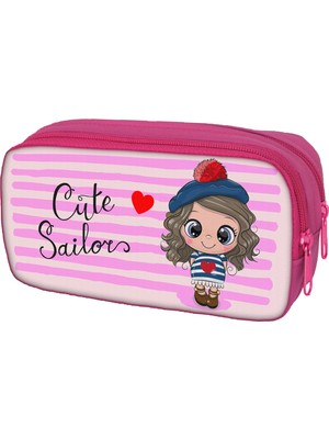 Skaer Apex Çift Gözlü Baskılı Kalem Kutusu