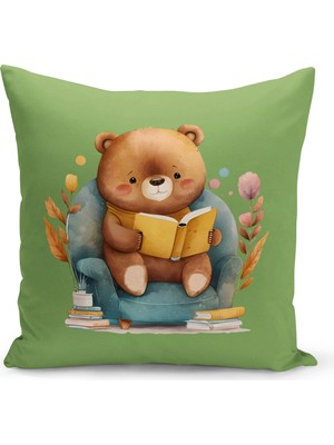 Bertille Home Çocuk Bebek Serisi Çift Tarafı Dijital Baskılı Kırlent Kılıfı (Kids Children Cushion Cover)