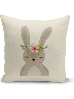 Bertille Home Çocuk Bebek Serisi Çift Tarafı Dijital Baskılı Kırlent Kılıfı (Kids Children Cushion Cover)