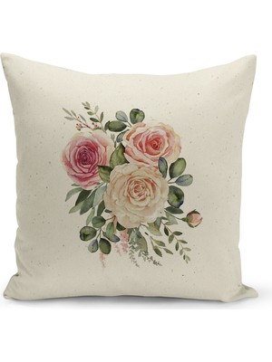 Bertille Home Çocuk Bebek Serisi Çift Tarafı Dijital Baskılı Kırlent Kılıfı (Kids Children Cushion Cover)