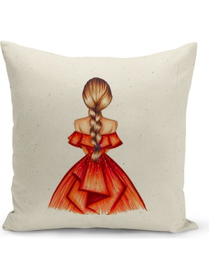 Bertille Home Çocuk Bebek Serisi Çift Tarafı Dijital Baskılı Kırlent Kılıfı (Kids Children Cushion Cover)