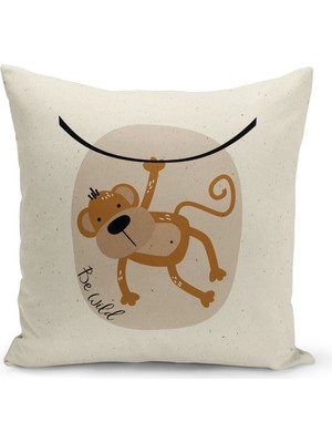 Bertille Home Çocuk Bebek Serisi Çift Tarafı Dijital Baskılı Kırlent Kılıfı (Kids Children Cushion Cover)