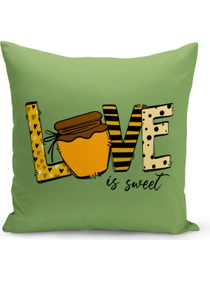 Bertille Home Çocuk Bebek Serisi Çift Tarafı Dijital Baskılı Kırlent Kılıfı (Kids Children Cushion Cover)