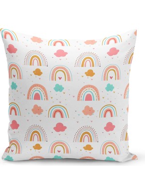 Bertille Home Çocuk Bebek Serisi Çift Tarafı Dijital Baskılı Kırlent Kılıfı (Kids Children Cushion Cover)