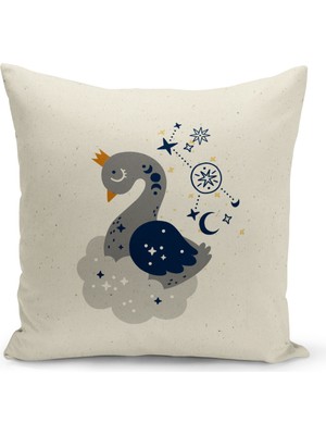 Bertille Home Çocuk Bebek Serisi Çift Tarafı Dijital Baskılı Kırlent Kılıfı (Kids Children Cushion Cover)