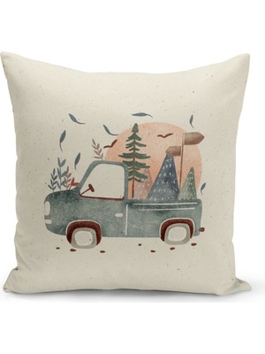 Bertille Home Çocuk Bebek Serisi Çift Tarafı Dijital Baskılı Kırlent Kılıfı (Kids Children Cushion Cover)