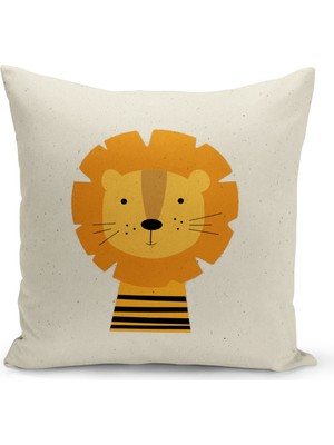 Bertille Home Çocuk Bebek Serisi Çift Tarafı Dijital Baskılı Kırlent Kılıfı (Kids Children Cushion Cover)
