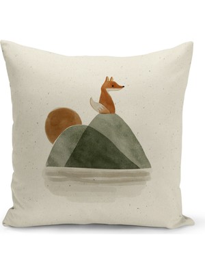 Bertille Home Çocuk Bebek Serisi Çift Tarafı Dijital Baskılı Kırlent Kılıfı (Kids Children Cushion Cover)