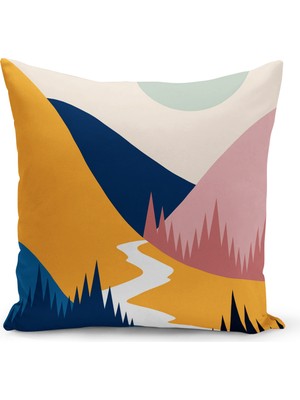Bertille Home Çocuk Bebek Serisi Çift Tarafı Dijital Baskılı Kırlent Kılıfı (Kids Children Cushion Cover)