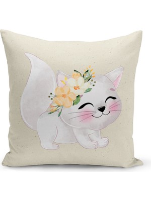 Bertille Home Çocuk Bebek Serisi Çift Tarafı Dijital Baskılı Kırlent Kılıfı (Kids Children Cushion Cover)