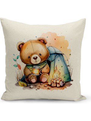 Bertille Home Çocuk Bebek Serisi Çift Tarafı Dijital Baskılı Kırlent Kılıfı (Kids Children Cushion Cover)