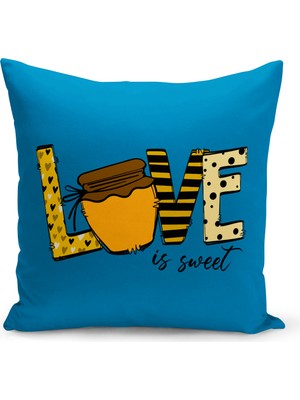 Bertille Home Çocuk Bebek Serisi Çift Tarafı Dijital Baskılı Kırlent Kılıfı (Kids Children Cushion Cover)