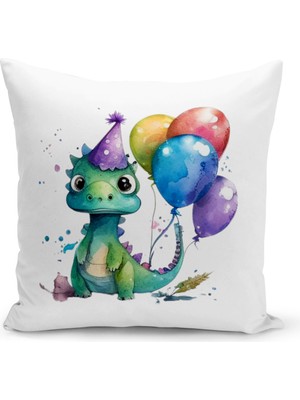 Bertille Home Çocuk Bebek Serisi Çift Tarafı Dijital Baskılı Kırlent Kılıfı (Kids Children Cushion Cover)
