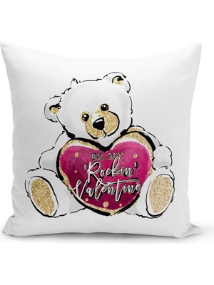 Bertille Home Çocuk Bebek Serisi Çift Tarafı Dijital Baskılı Kırlent Kılıfı (Kids Children Cushion Cover)
