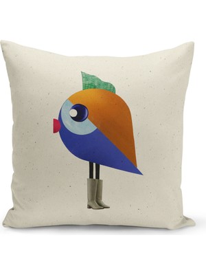 Bertille Home Çocuk Bebek Serisi Çift Tarafı Dijital Baskılı Kırlent Kılıfı (Kids Children Cushion Cover)