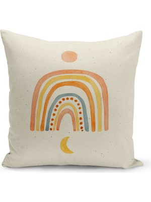 Bertille Home Çocuk Bebek Serisi Çift Tarafı Dijital Baskılı Kırlent Kılıfı (Kids Children Cushion Cover)