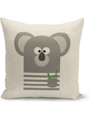 Bertille Home Çocuk Bebek Serisi Çift Tarafı Dijital Baskılı Kırlent Kılıfı (Kids Children Cushion Cover)