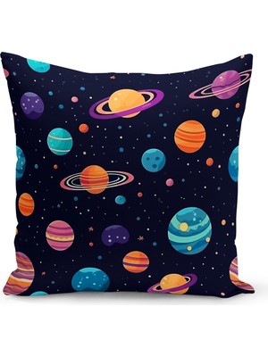 Bertille Home Çocuk Bebek Serisi Çift Tarafı Dijital Baskılı Kırlent Kılıfı (Kids Children Cushion Cover)