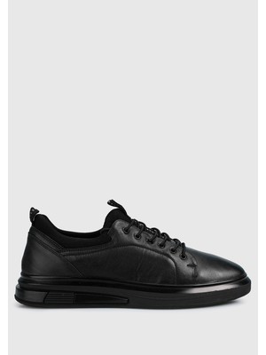ProvoQ Siyah Deri Erkek Sneaker