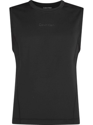 Calvin Klein Siyah Erkek Bisiklet Yaka Atlet 00GMS4K161BAE-WO - Base Layer Tank