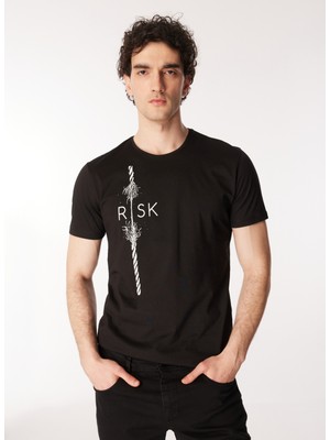 The Crow Siyah Erkek T-Shirt Risk Mock