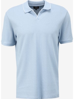 Fabrika Comfort Mavi Erkek Polo Yaka Regular Fit Polo T-Shirt cm Serıus