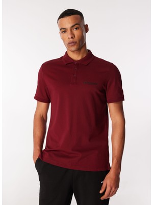 Discovery Expedition Bordo Erkek Relaxed Fit Polo T-Shirt D4SM-TST3248