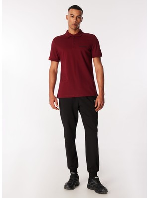 Discovery Expedition Bordo Erkek Relaxed Fit Polo T-Shirt D4SM-TST3248