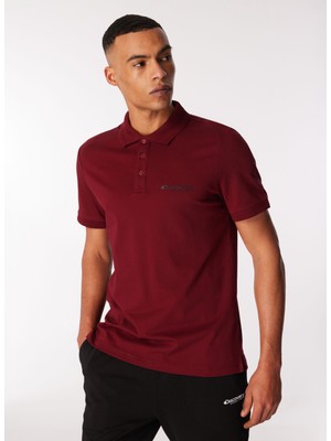 Discovery Expedition Bordo Erkek Relaxed Fit Polo T-Shirt D4SM-TST3248