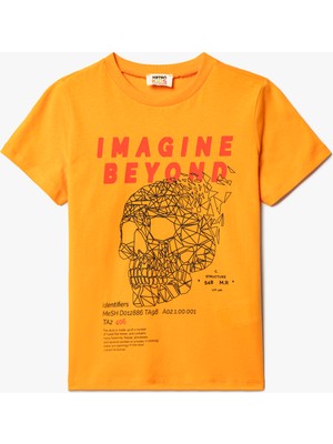 Koton Turuncu Erkek T-Shirt 4SKB10492TK