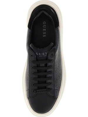 Guess Beyaz - Siyah Erkek Sneaker Elba