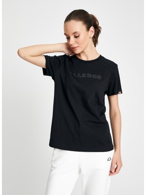 Ellesse Siyah Bisiklet Yaka Kadın T-Shirt EF156-BK
