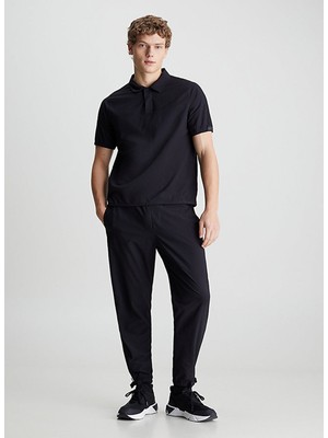 Calvin Klein Siyah Erkek Lastikli Bel Standart Fit Eşofman Altı 00GMS4P635BAE-WO - Woven Pant