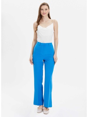 Selen Normal Bel Standart Mavi Kadın Pantolon 24YSL5141