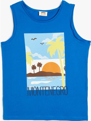 Koton Saks Erkek T-Shirt 4SKB30022TK