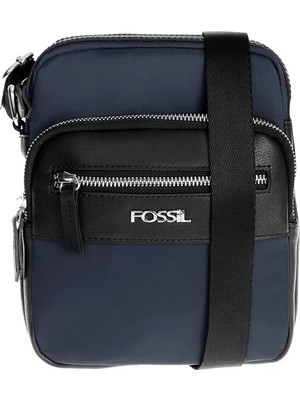 Fossil Lacivert 22X19X6 cm Erkek Çapraz Çanta 01FS2053